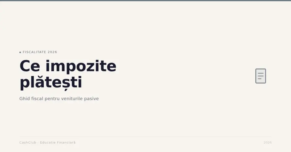 10 metode de venit pasiv accesibile românilor în 2026 - Imagine 14