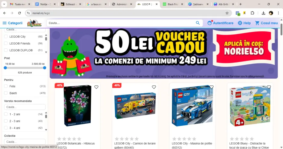 topul jocului Noriel